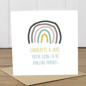 Personalised New Parents / You're expecting a Baby Card - Yellowstone Art Boutique