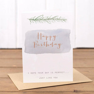 Happy Birthday Herb Card - Yellowstone Art Boutique