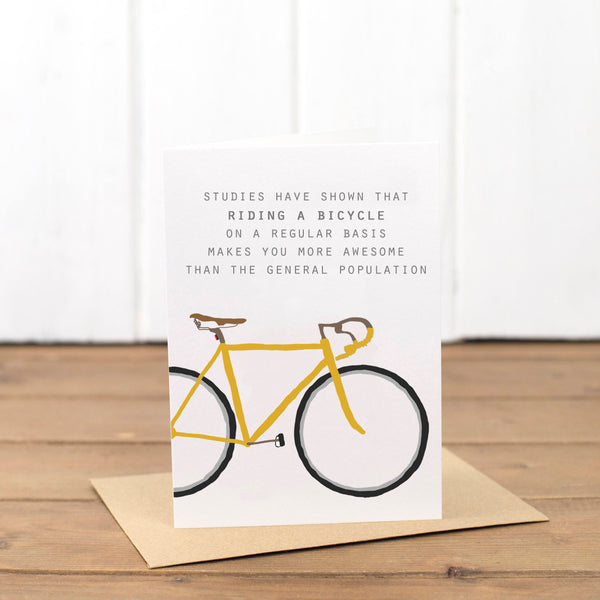 Yellow Bike Quote Card - Yellowstone Art Boutique
