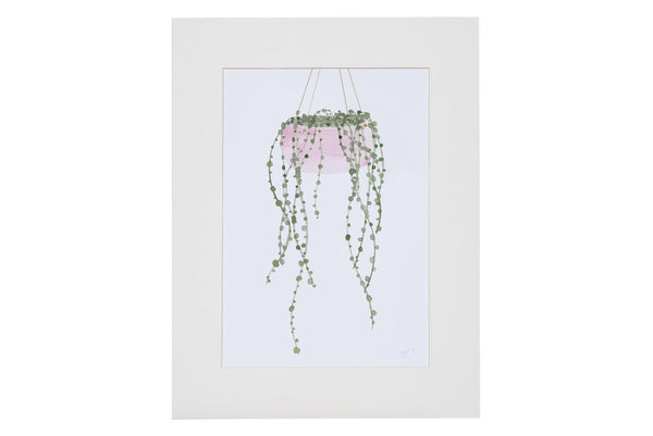 String of Pearls Plant Art Print - Yellowstone Art Boutique