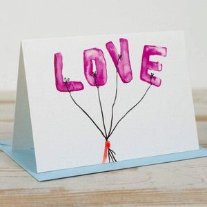 LOVE Balloons Card - Yellowstone Art Boutique