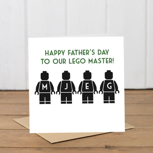 Personalised Lego Father's Day Card