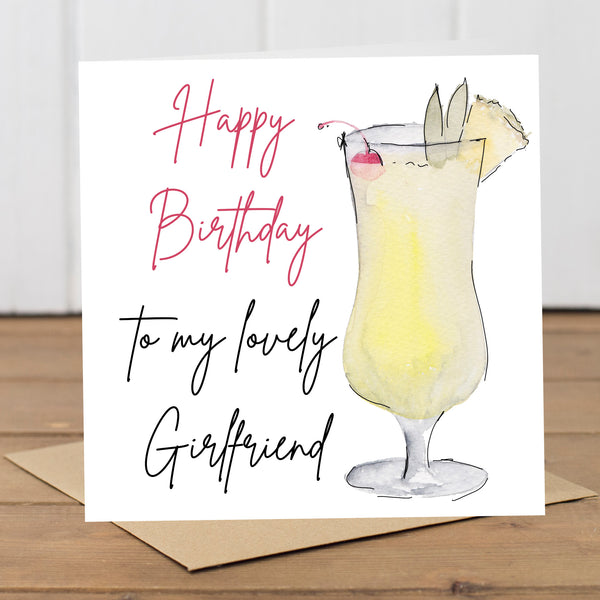 Personalised Cocktail Birthday Card