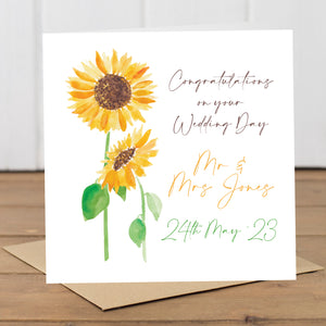 Personalised Sunflower Any Occasion Card